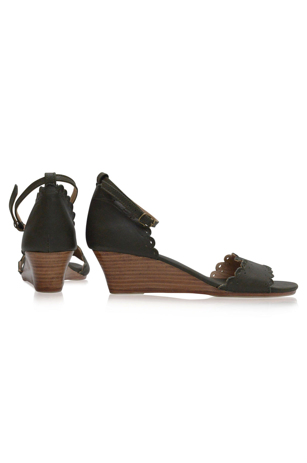 Dreamland Wooden Wedge Sandals